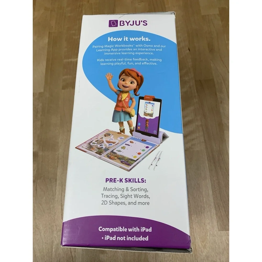 BYJUS Disney Learning Kit Pre K Intro Edition With Osmo Base & Magic Workbooks